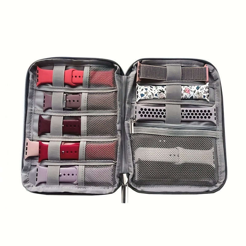 Black - Great For Cable Management On The Go, Compact Travel Cable Organizer - Multi-Pocket Electron