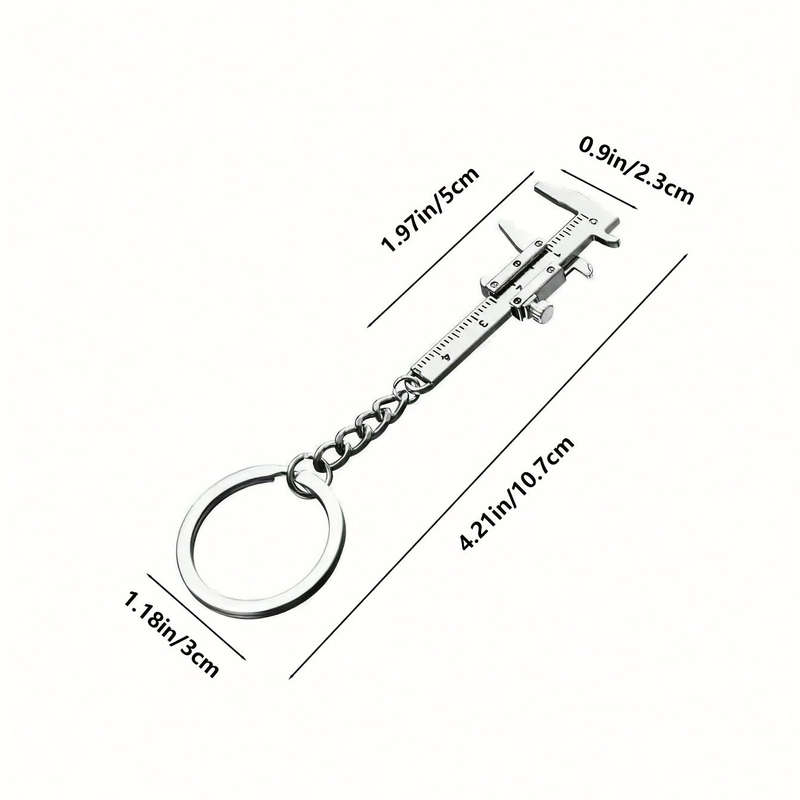 1 Piece Mini Pocket Vernier Caliper - Accurate 0-40mm Measuring Tool With Keychain