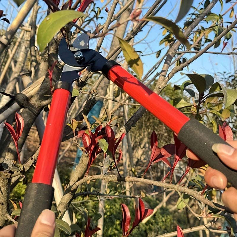 1 Piece Long Handle Hedge Trimmer - High Branch Pruning Shears For Garden And Lawn Care