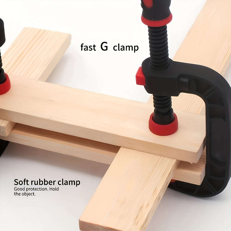 2-Pack 7-Inch Heavy Duty Plastic Quick Clamp Horizontal Fixing Clips