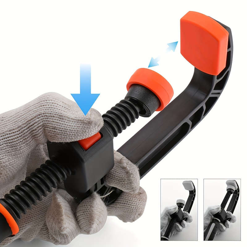 2-Pack 7-Inch Heavy Duty Plastic Quick Clamp Horizontal Fixing Clips