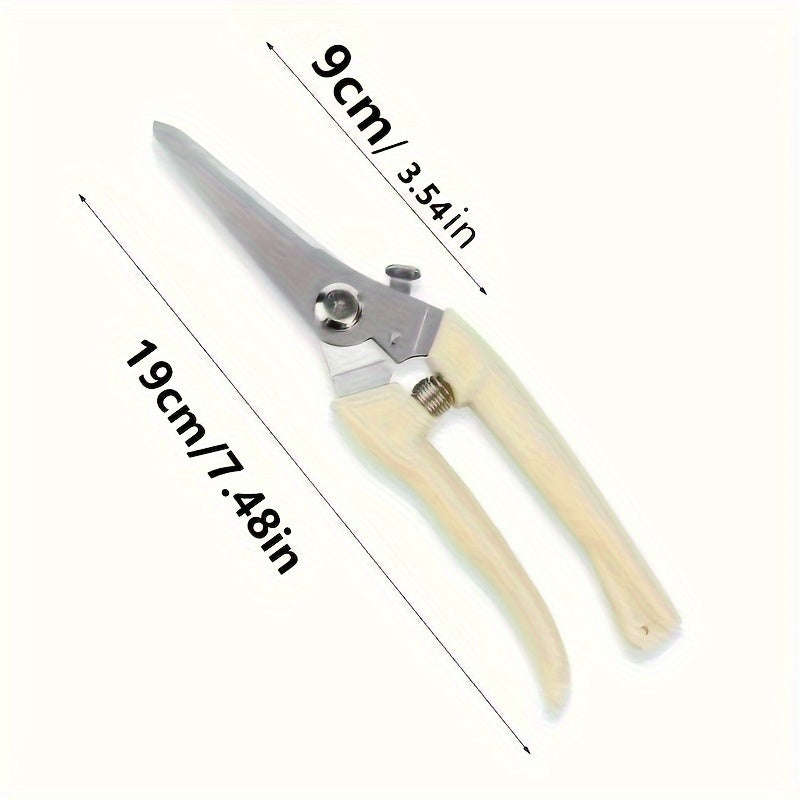 2-Pack Stainless Steel Garden Shears - Great For Pruning, Trimming Branches And Flowers Gardening Pr