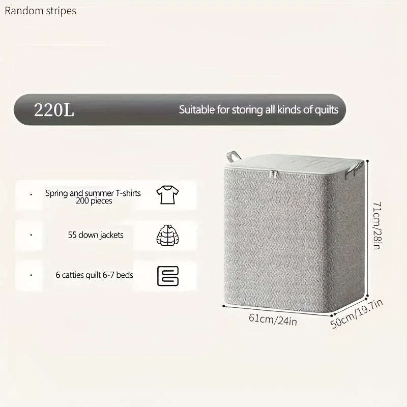 Super Large Foldable Clothes and Blanket Storage Bag - With Handle
