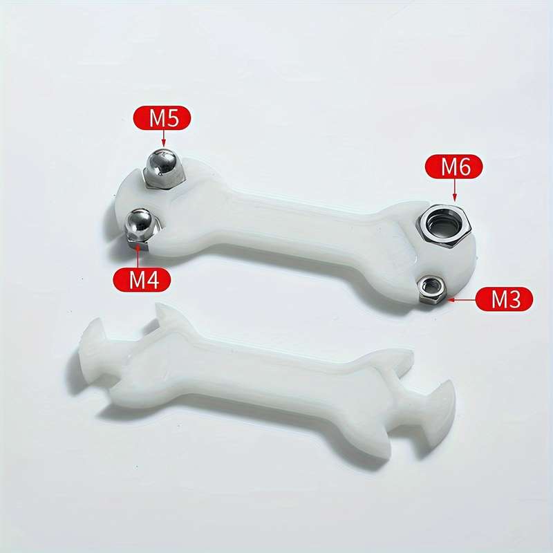 Multifunctional Portable Plastic Wrench Set - 4-in-1 Hex Head