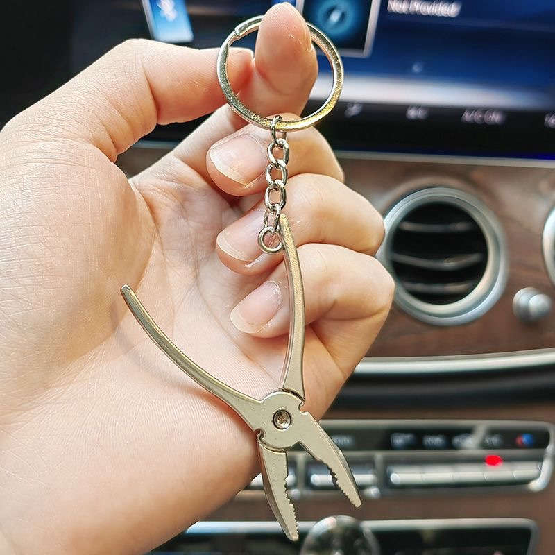 Durable Alloy Mini Pliers Keychain