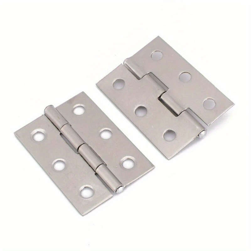 2pcs Stainless Steel Flat Hinges