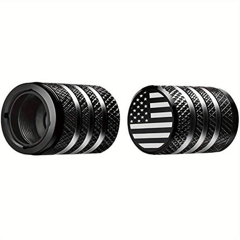 2-Pack American Flag Tire Valve Caps