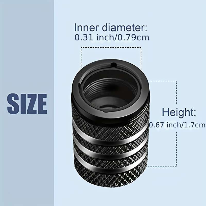 2-Pack American Flag Tire Valve Caps
