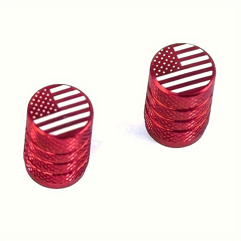 2-Pack American Flag Tire Valve Caps