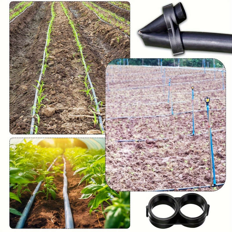 2-Pack Universal 16mm Adjustable Plastic Drip Irrigation Ring Plugs