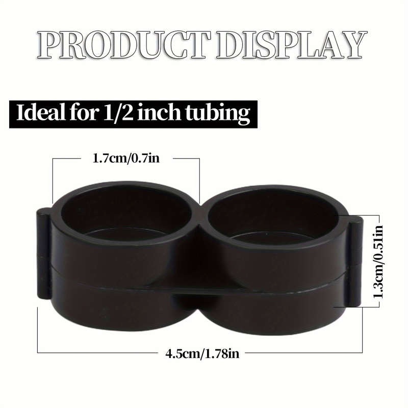 2-Pack Universal 16mm Adjustable Plastic Drip Irrigation Ring Plugs