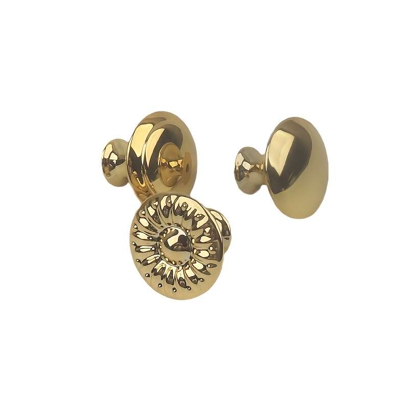 Elegant Golden-Tone Zinc Alloy Cabinet Pulls