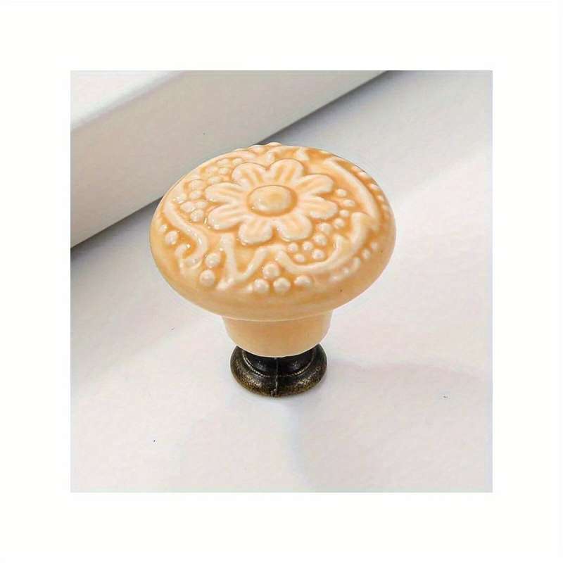 Artistic Flower Ceramic Knob
