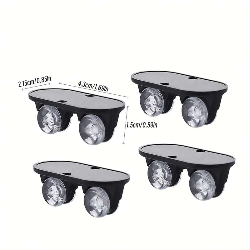 Black Adhesive Caster Wheels
