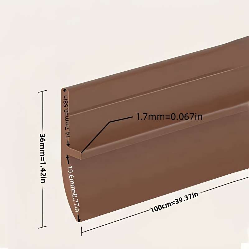 1pc PVC Door Seal Strip - Windproof