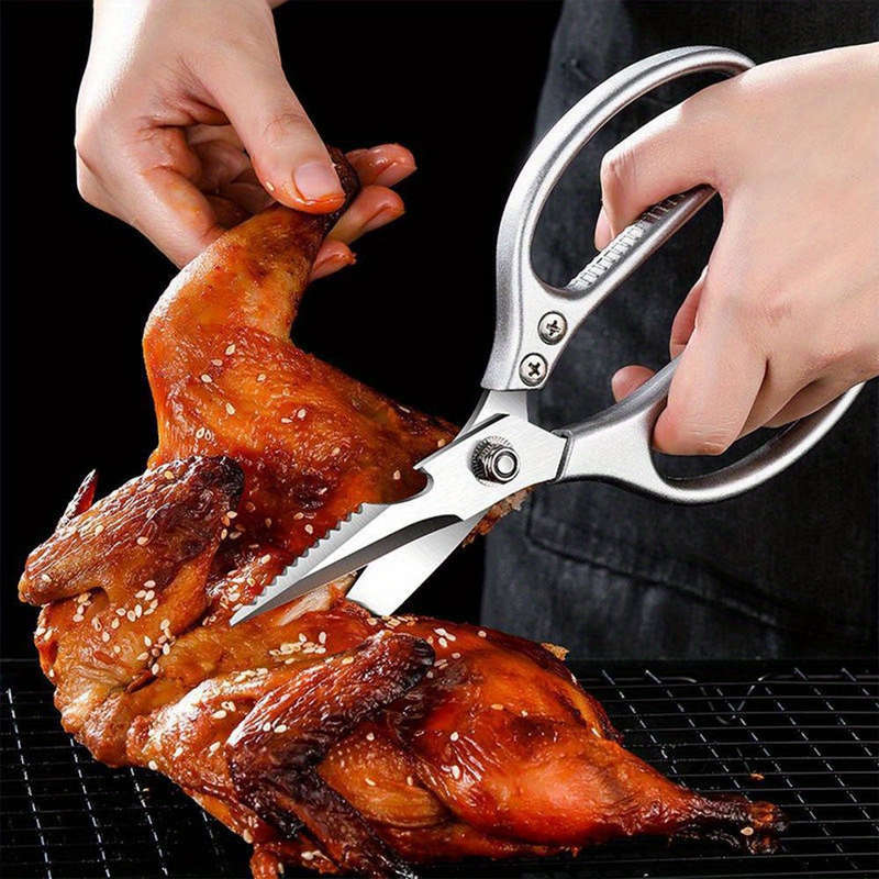 1 Piece Of Multi-Purpose Stainless Steel Kitchen Scissors For Cooking Tasks