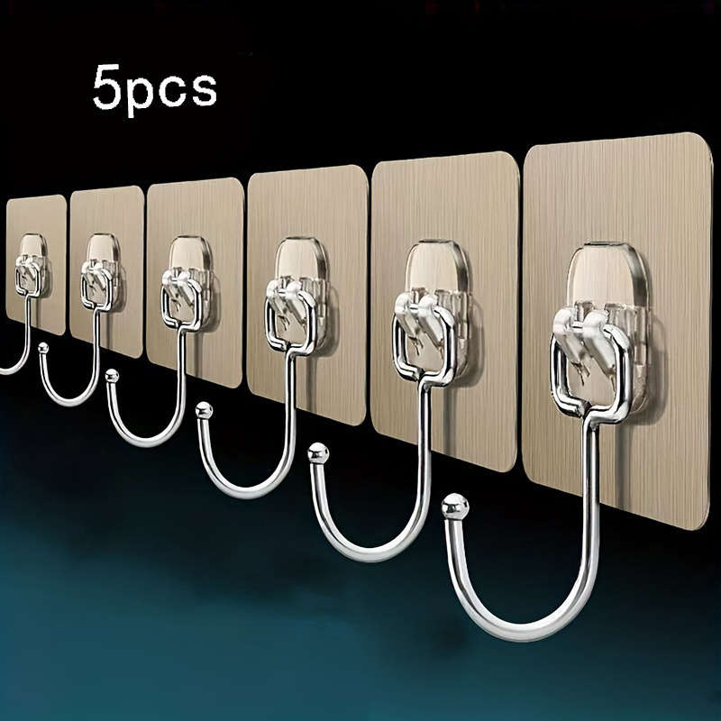 5pcs Super Strong Adhesive Wall Hooks -