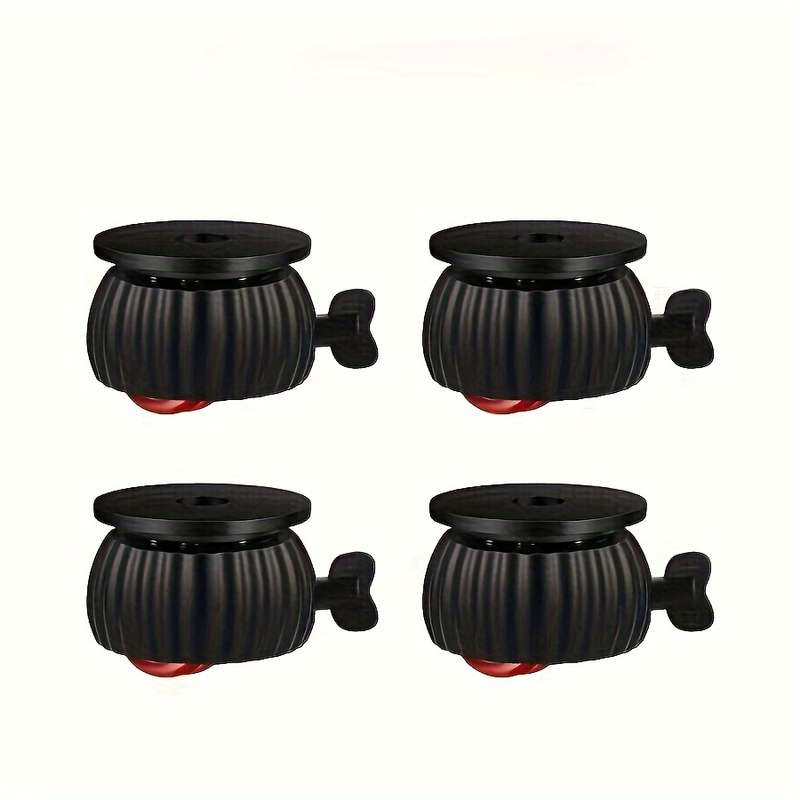 4-Pack Mini Swivel Casters with Brakes