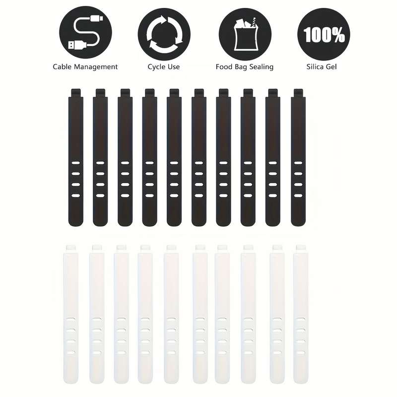 Silicone cable ties