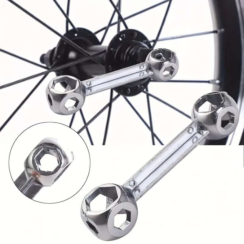 1 Pcb Bone Shaped Allen Wrench 10 Holes Size 6-15mm 10 In 1 Galvanized Steel Allen Wrench Bicycle Re