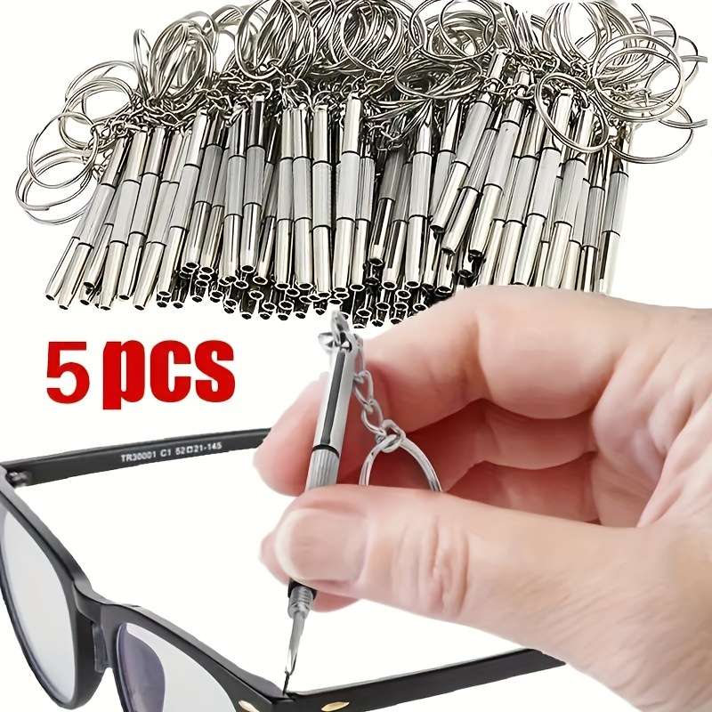 5-Piece Precision Screwdriver Set with Keychain