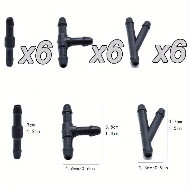 18pcs Windshield Washer Connector Kit