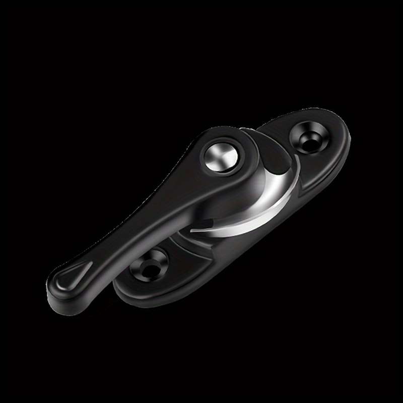 1PCS Crescent Lock Two-way Rotating Stainless Steel Sliding Door And Window Anti-theft Lock Accessor