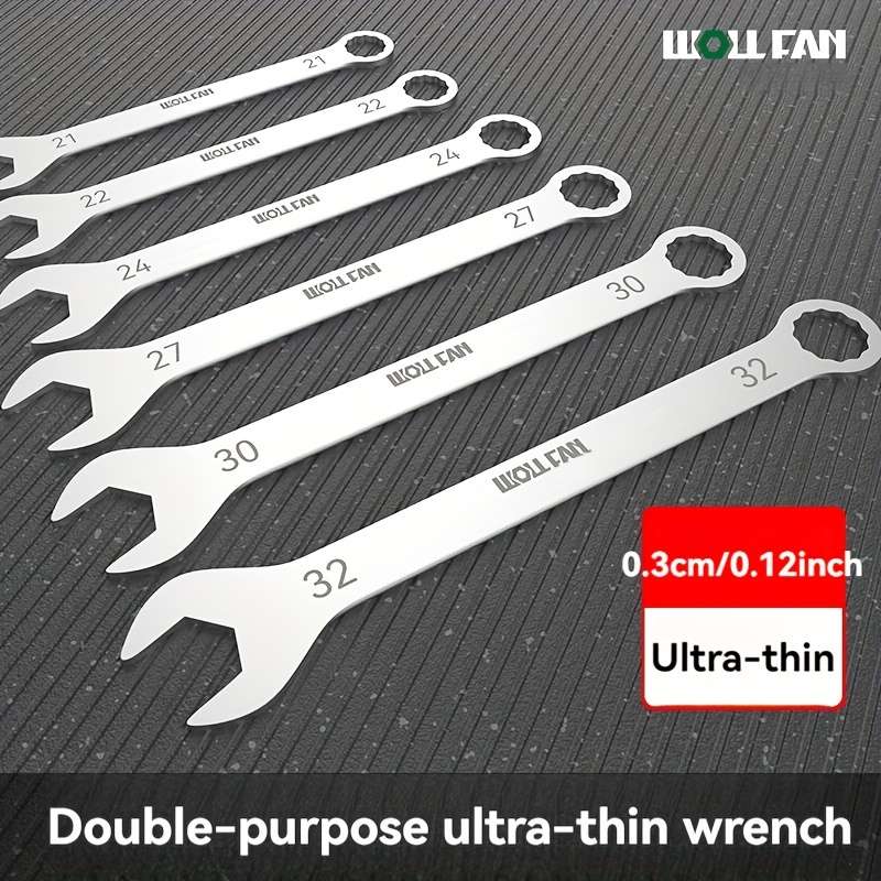 Double-Purpose Ultra-Thin Wrench Set