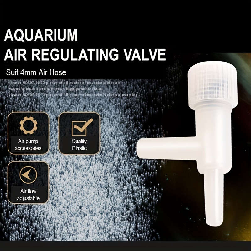 Aquarium air regulating valve