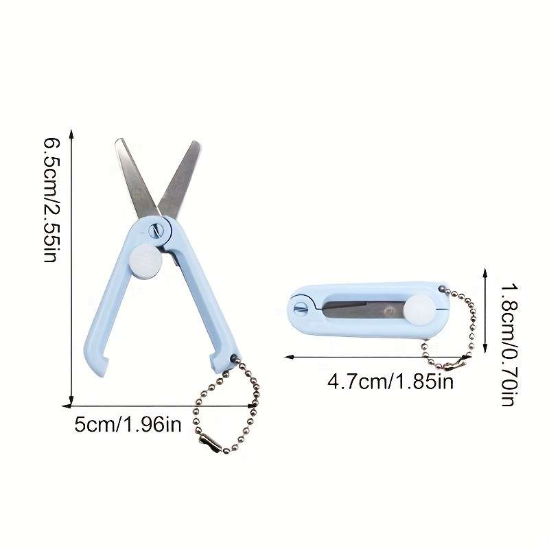 1 Piece Of Ergonomic Stainless Steel Mini Scissors - Portable And Safe