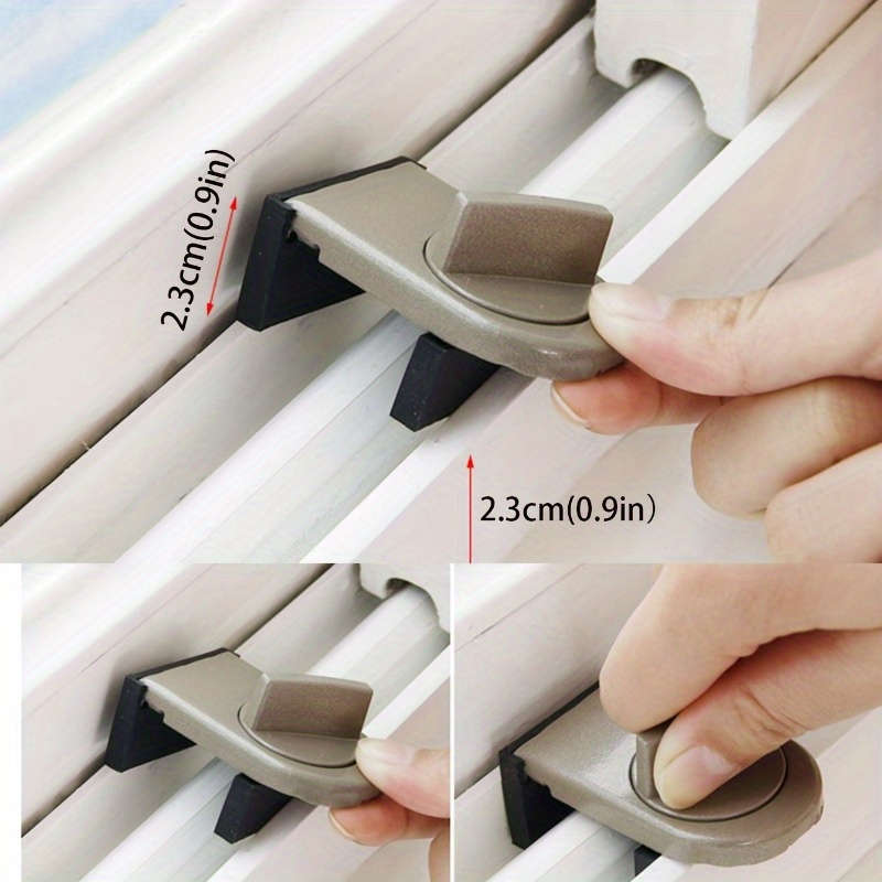 1pc Aluminum Alloy Sliding Door Window Lock