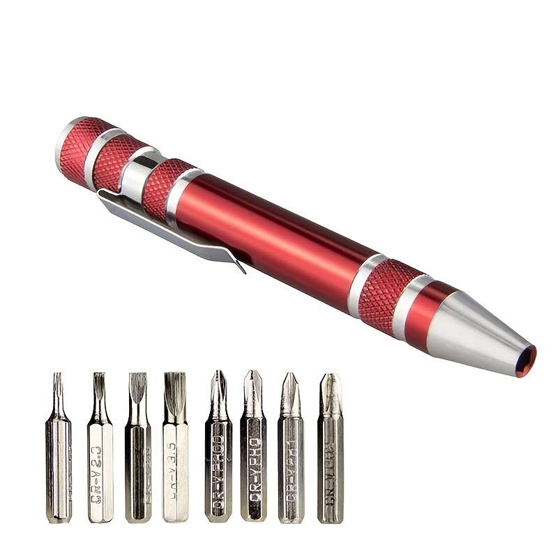 Aluminum Alloy 8-in-1 Screwdriver Pen Set