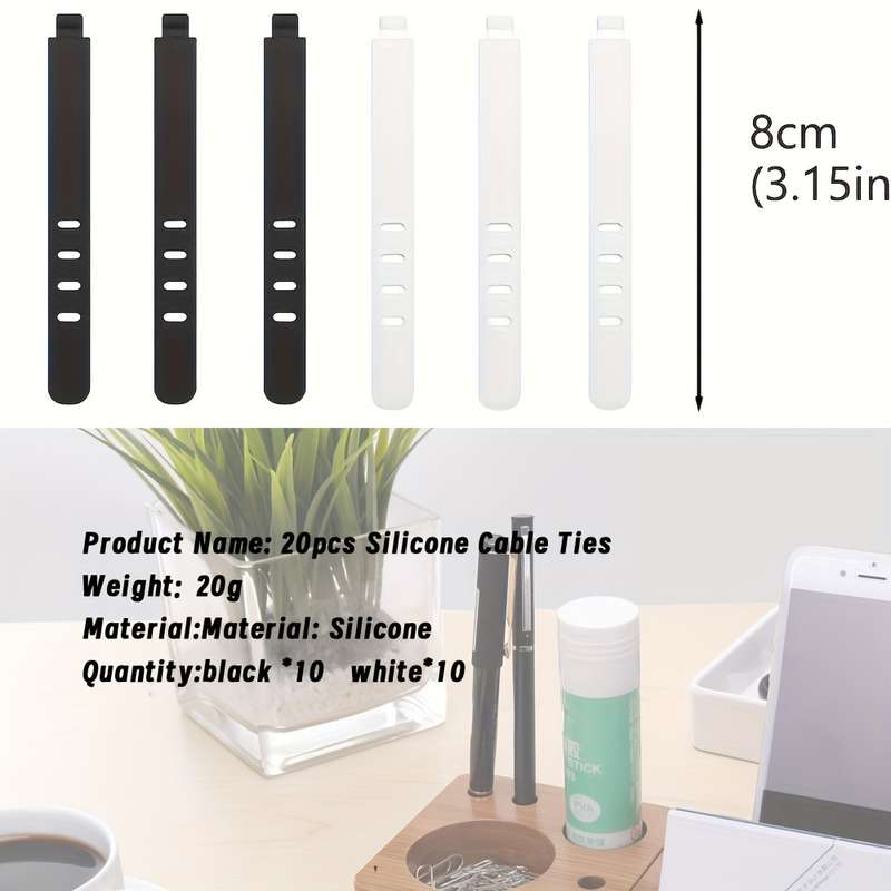 Silicone cable ties