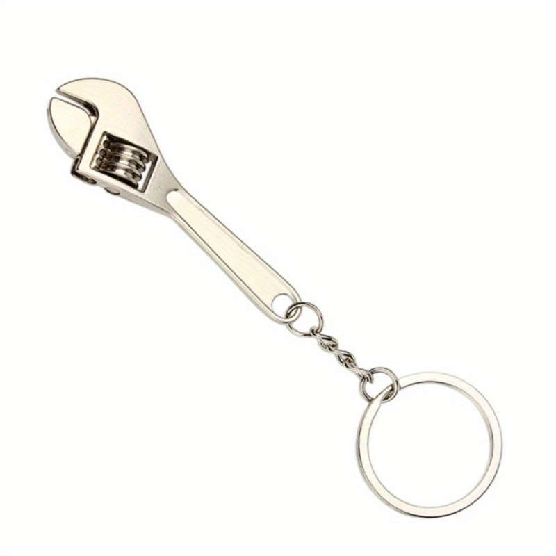 1pc Stainless Steel Mini Wrench Keychain -