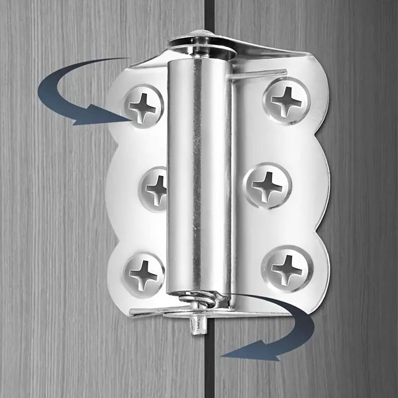 Stainless Steel Butterfly Hinge Automatic Closing Flush Hinges Rustproof Spring