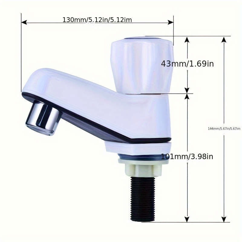 White plastic faucet
