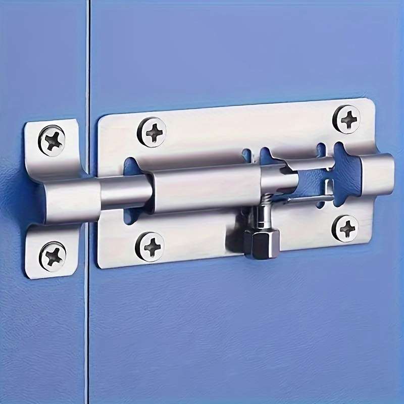 Stainless Steel Slide Bolt Lock Set with Screws