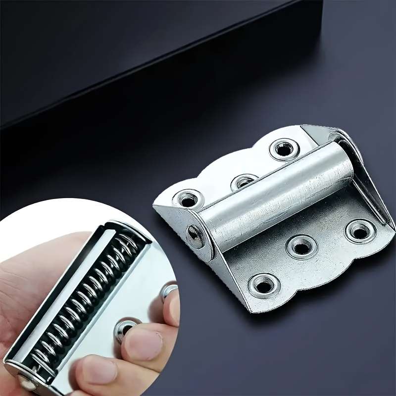 Stainless Steel Butterfly Hinge Automatic Closing Flush Hinges Rustproof Spring