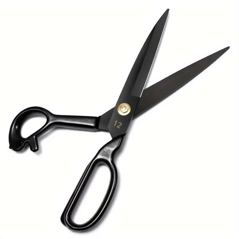 Professional Tailor Scissors: Heavy Duty Sewing Scissors For Cloth And Leather - 27.94 Size - Black