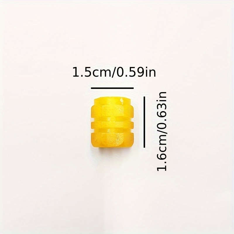 Durable Hexagonal Rubber Valve Cap for Bicycles Electric Scooters