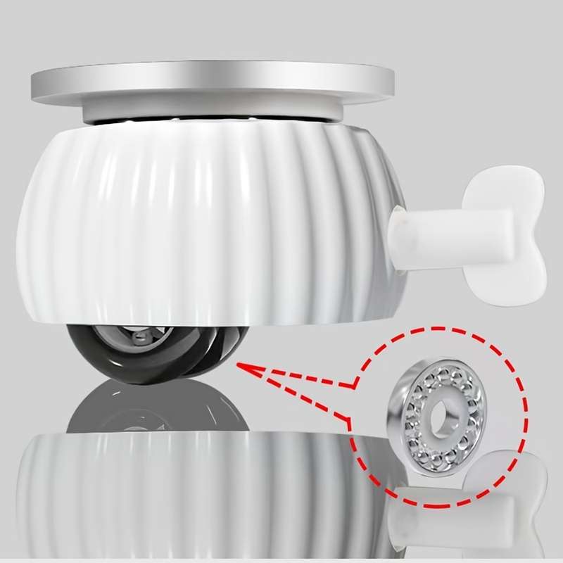 4-Pack Mini Swivel Casters with Brakes