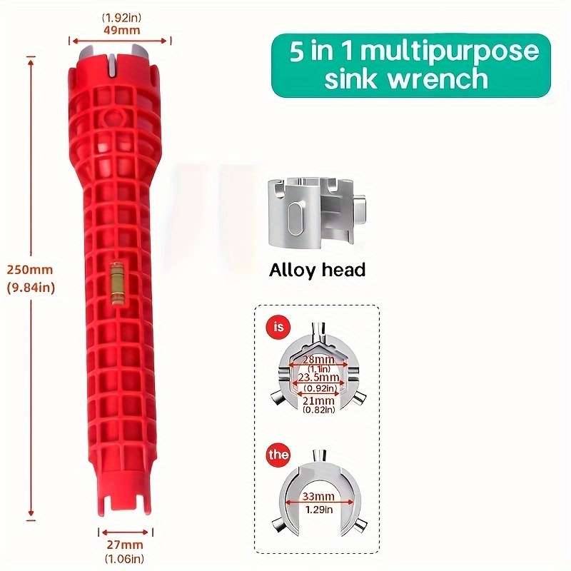 5-in-1 Multifunctional Sink Wrench -