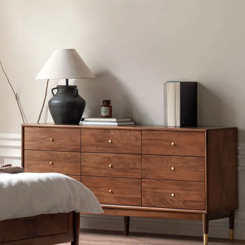 Bedside table cabinet single hole handle