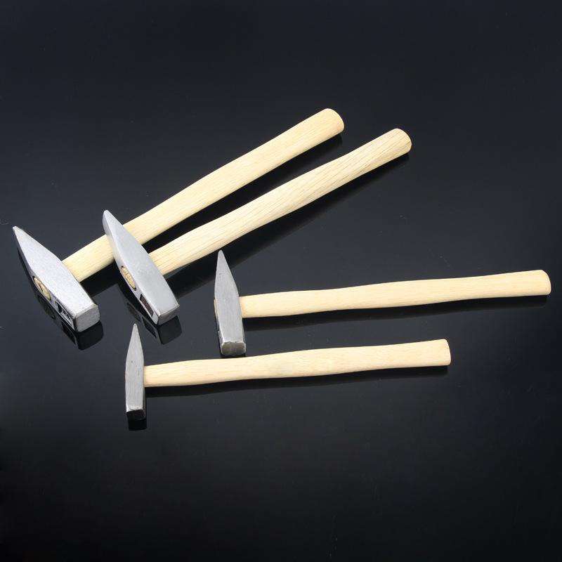 1pc Mini Wooden Handle Hammer Tools Wooden Handle Fitter Hammer Duckbill Hammer Flat Head Hammer She