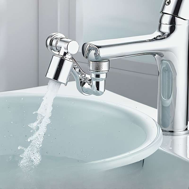 1pc Chrome-Plated 1080 Foldable Extendable Kitchen/Bathroom Faucet