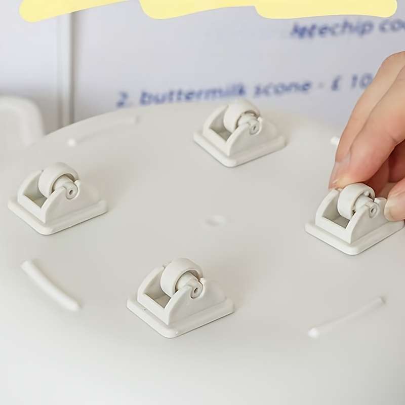 Self-adhesive plastic roller casters
