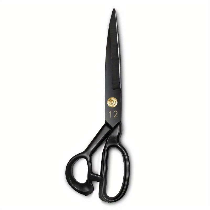 Professional Tailor Scissors: Heavy Duty Sewing Scissors For Cloth And Leather - 27.94 Size - Black