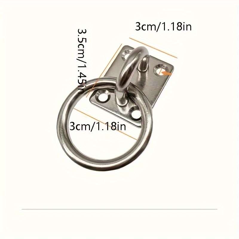 4-Pack Marine Grade 304 Stainless Steel Square Pad Eyelets