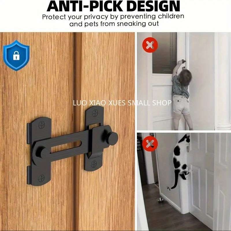 1-Piece Easy-To-Install 3-Inch Stainless Steel Door Latch Set