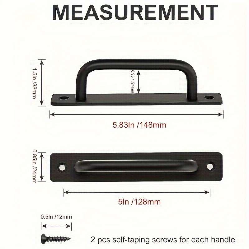 A 1Inch Round Tube Square Plate 148mm Door  And Window Handle Sliding Door Handle
